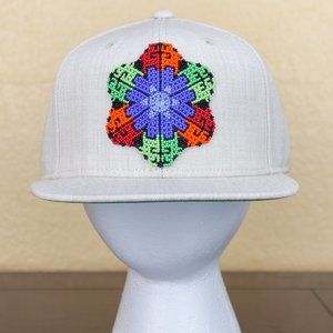 MTN Huichol Hand Beaded Flat Bill Snapback Cap
